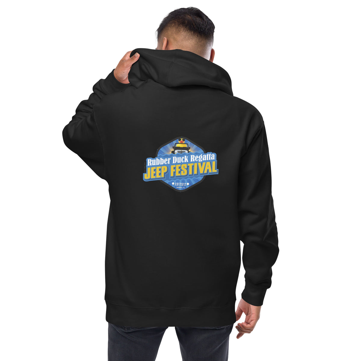 Unisex fleece zip up hoodie – Rubber Duck Regatta and Jeep